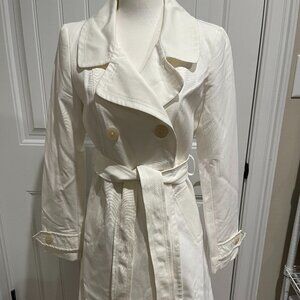 Tahari by Elie Double-Breasted Spring Trench Coat